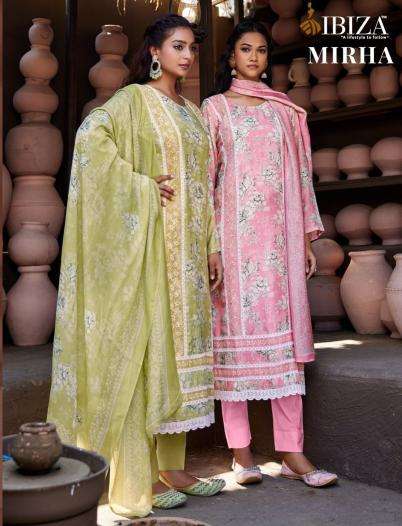 ibiza mirha series 15756-15759 bemberg muslin wholesale salwar kameez in surat 