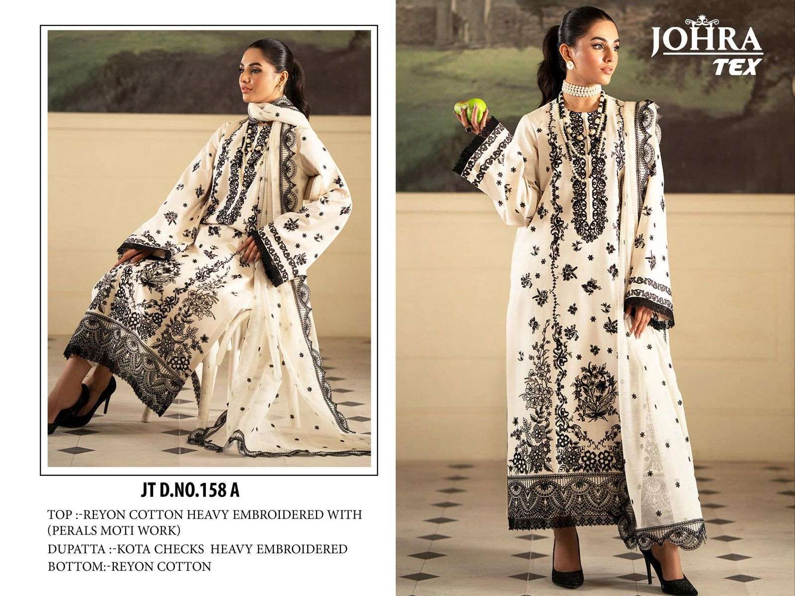 JOHRA TEX JT-158 RAYYON COLLECTION wholesale salwar kameez in surat 