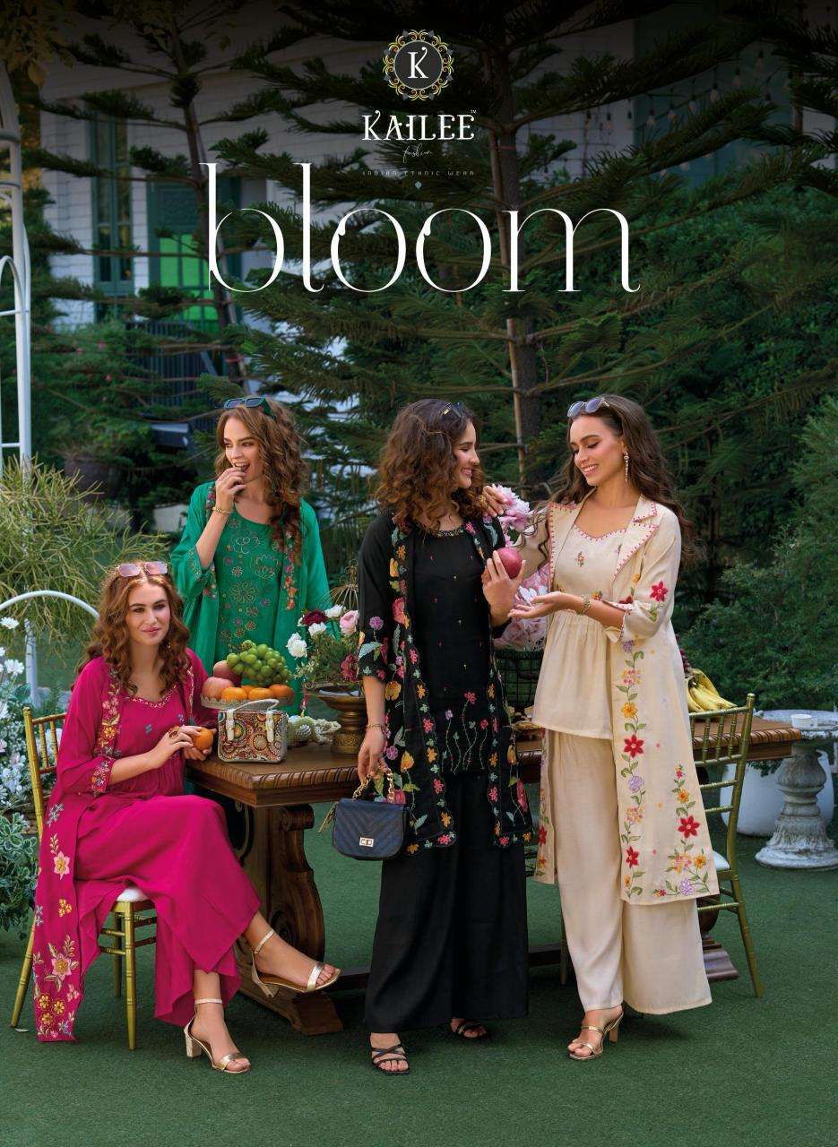 kailee fashion bloom series 43101-43104 viscose organza wholesale salwar kameez in surat 