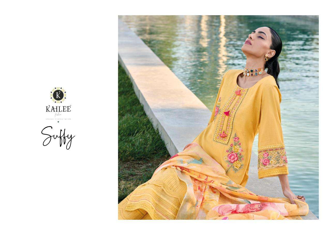 kailee fashion suffy series 42721-42726 PURE CHIKNAKARI wholesale salwar kameez in surat 