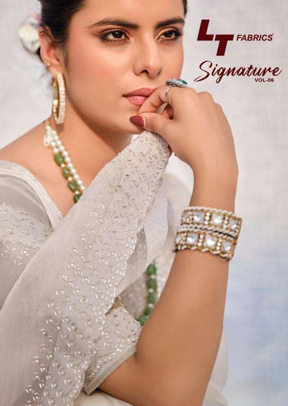 kashvi creation signature vol 6 series 601-606 malai silk wholesale saree in surat 