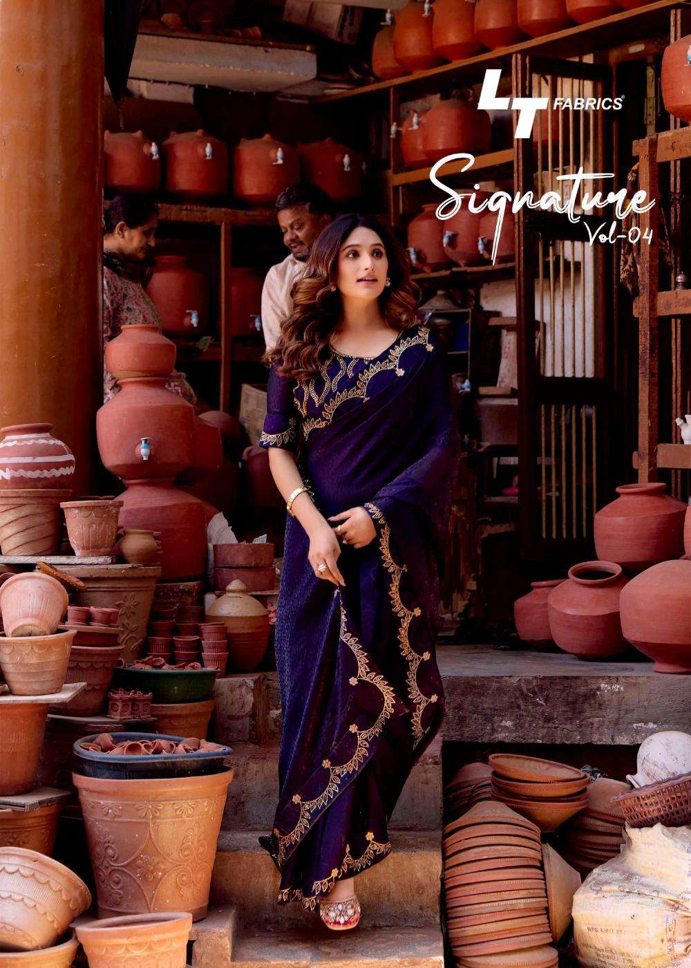 kashvi signature vol 4 series 401-406 malai silk wholesale saree in surat 