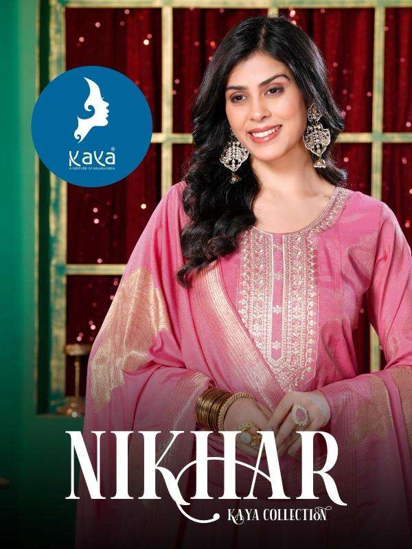 kaya nikhar series 01-06 ROMAN SHIMMER wholesale salwar kameez in surat 