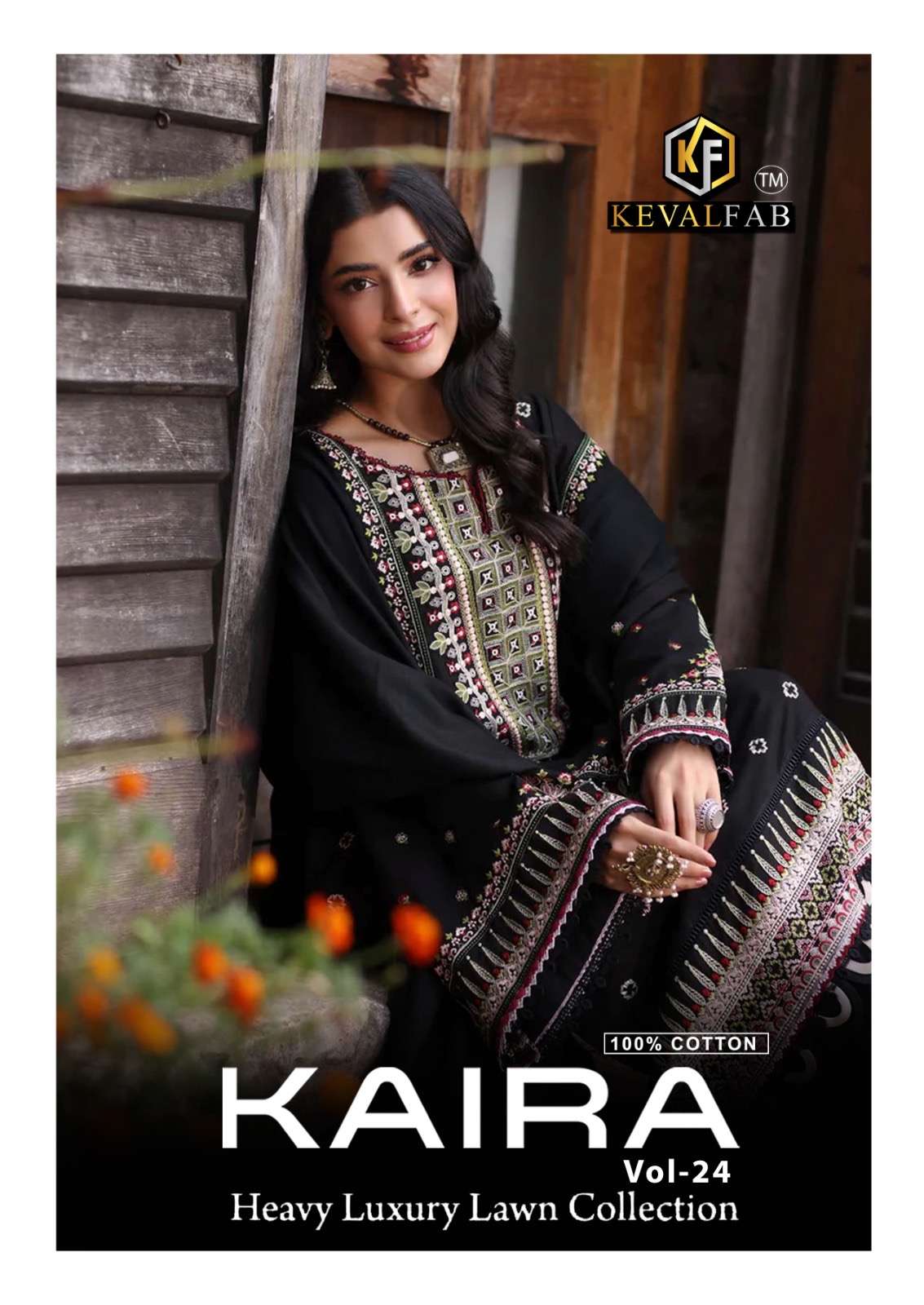 Keval Kaira Vol-24 series 24001-24006 Cotton wholesale salwar kameez in surat