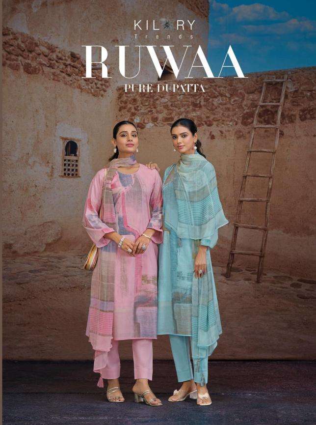 kilory trends ruwaa series 1331-1334 lawn cotton wholesale salwar kameez in surat 