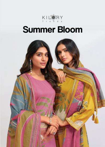 kilory trends summer bloom series 1321-1324 lawn cotton wholesale salwar kameez in surat 