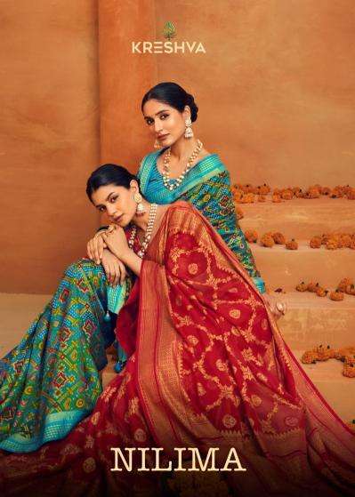 kreshva nilima series 1033-1038 georgette wholesale saree in surat 