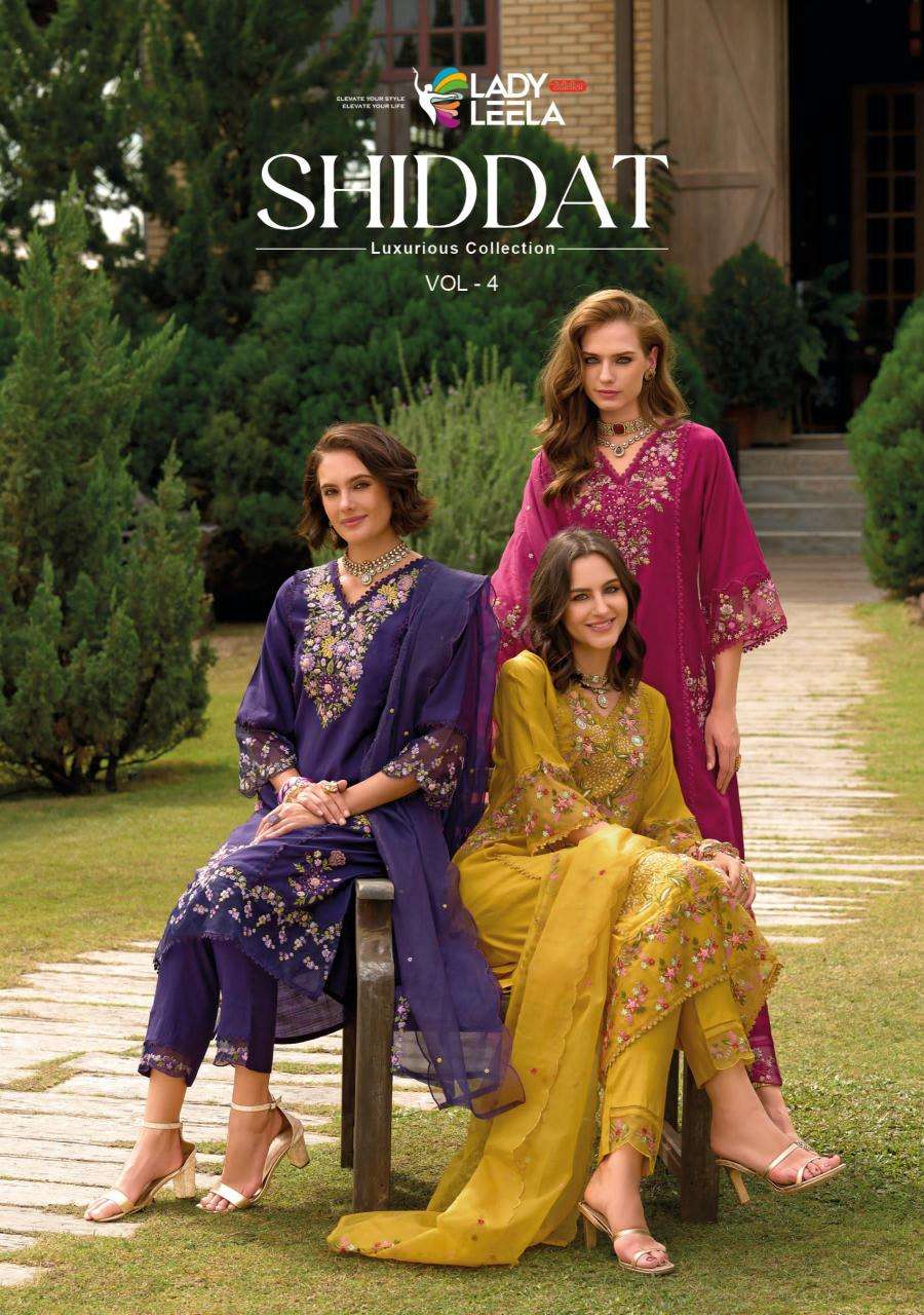 lady leela shiddat vol 4 series 31011-31016 Viscose Vatican wholesale salwar kameez in surat 