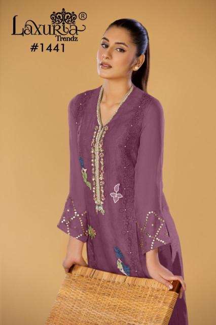 Laxuria trendz 1441 georgette readymade wholesale suit