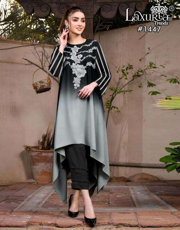 laxuria trendz 1447 muslin TUNIC STYLIST & Pant