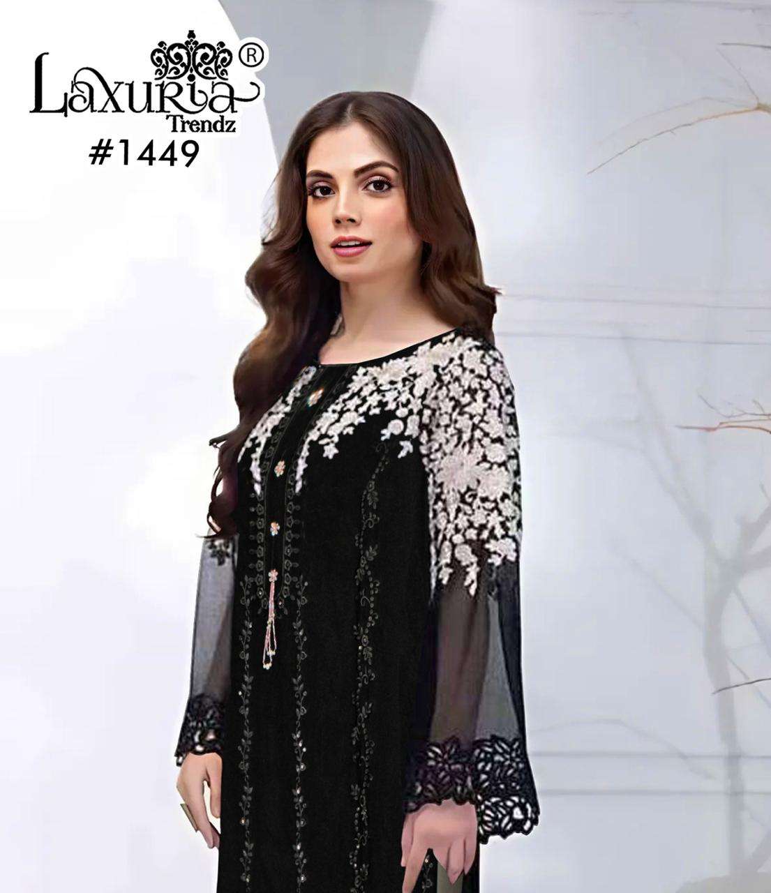 Laxuria Trendz 1449 Fox Georgette wholesale salwar kameez in surat 