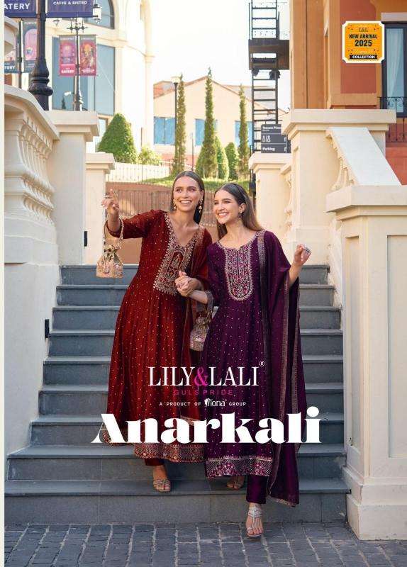 lily & lali anarkali series 34701-34706 VICHITRA SILK wholesale salwar kameez in surat 