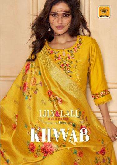 lily & lali khwab series 25101-25106 organza wholesale salwar kameez in surat 