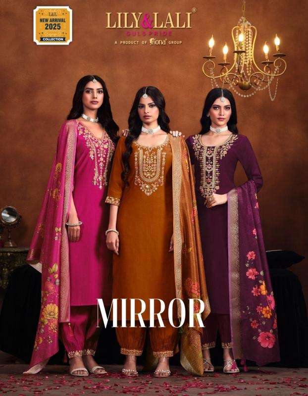 Lily & lali mirror series 25401-25406 viscose readymade wholesale suit