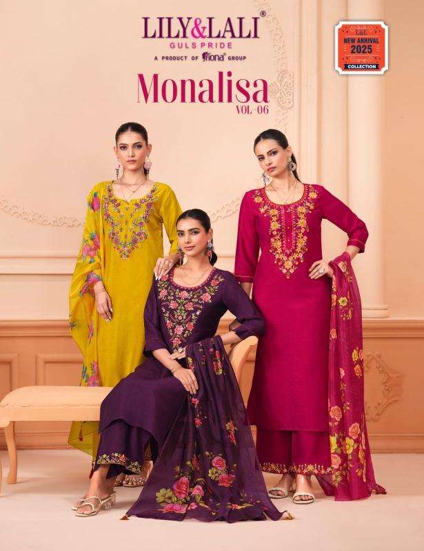 lily & lali monalisa vol 6 series 25301-25306 VISCOSE wholesale salwar kameez in surat 