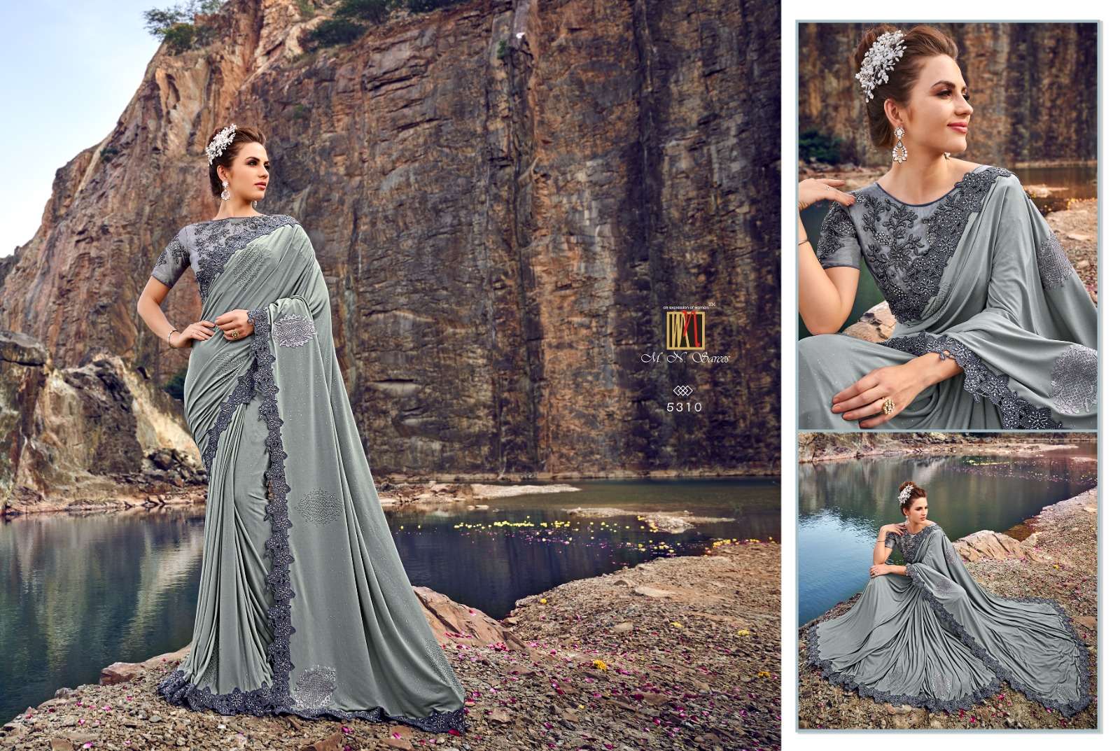 M.N SEQUINCE HIT SERIES designer fancy saree 