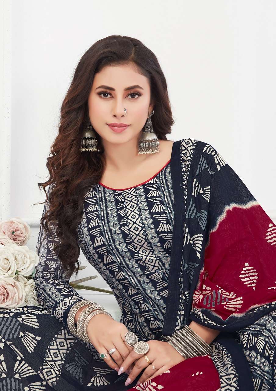 Madhav Batik Patiyala Vol-06 series 6001-6010 Cotton wholesale salwar kameez in surat 