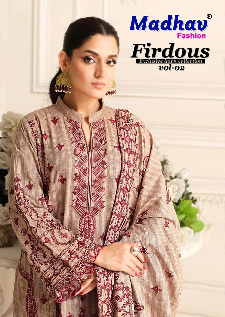 Madhav Firdous Vol-02 series 2001-2006 Cotton wholesale salwar kameez in surat 