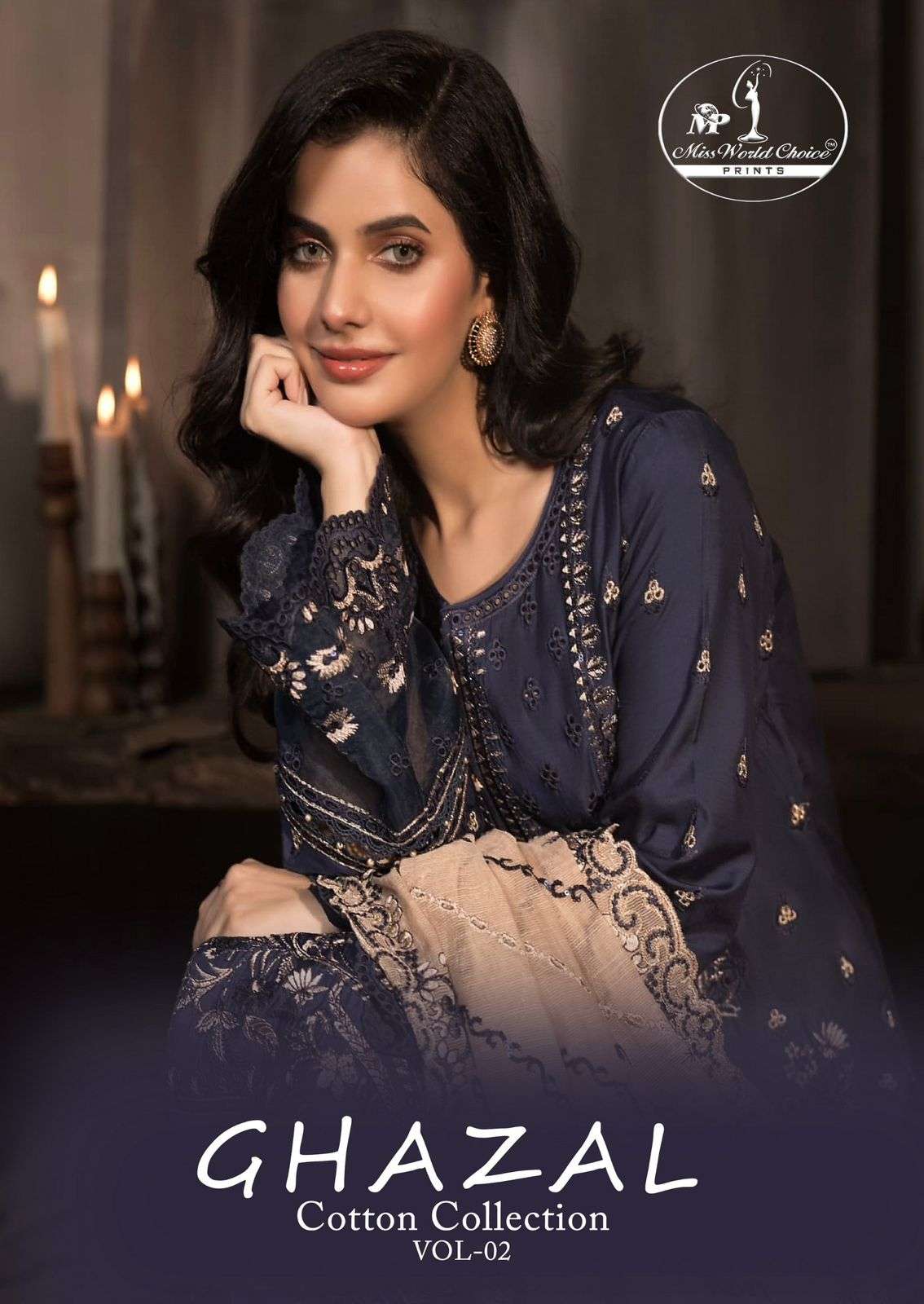 Miss World Ghazal Vol-02 series 2001-2006 Heavy Cotton wholesale salwar kameez in surat 