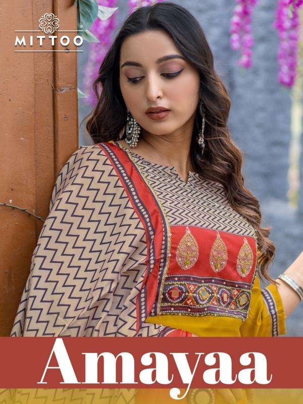 mittoo amayaa series 1001-1006 Modal wholesale salwar kameez in surat 