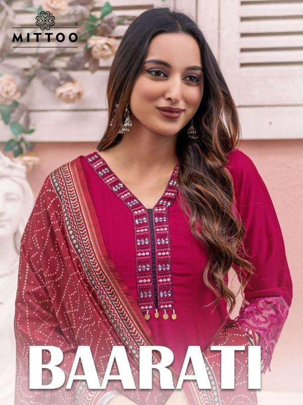 mittoo baarati series 1001-1004 Vichitra wholesale salwar kameez in surat 