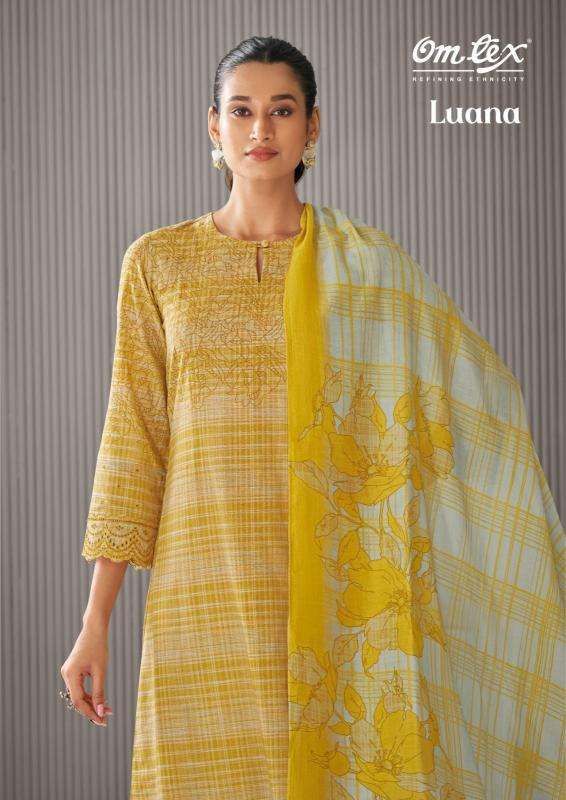 omtex luana series 7101 linen cotton wholesale salwar kameez in surat 