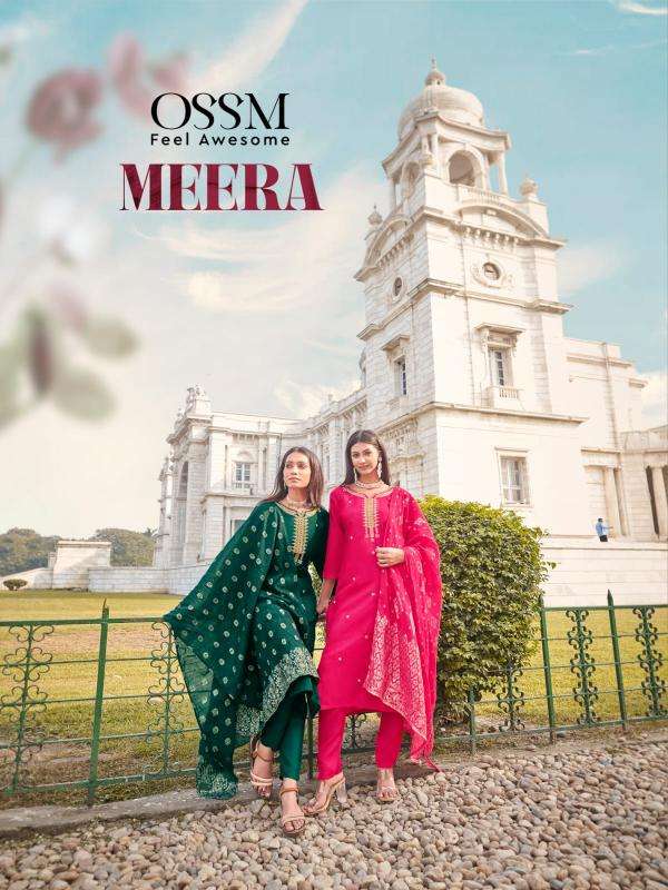 ossm meera SERIES 1001-1006 Pure Viscos Russian wholesale salwar kameez in surat 