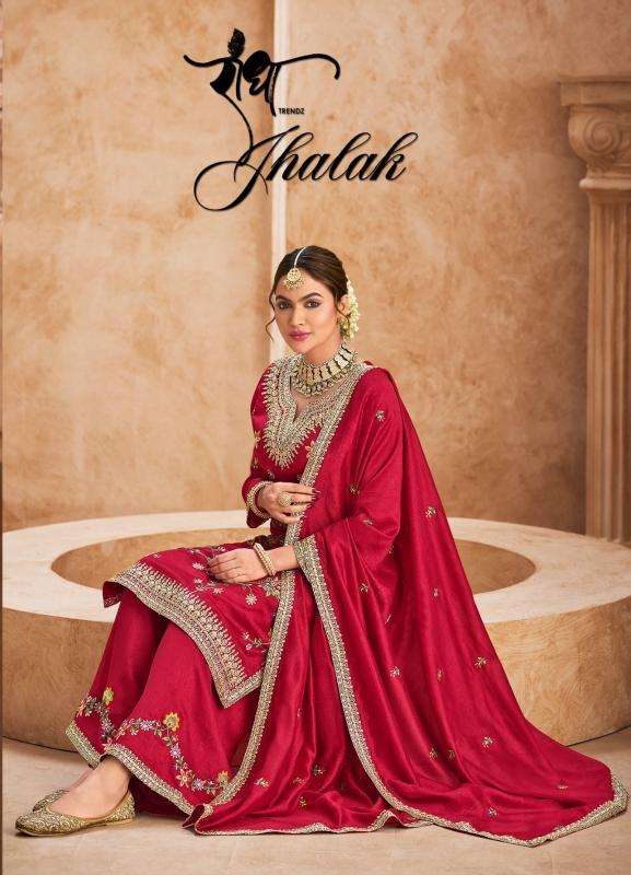 radha trendz jhalak series 4001-4004 HEAVY PREMIUM CHINON wholesale salwar kameez in surat 