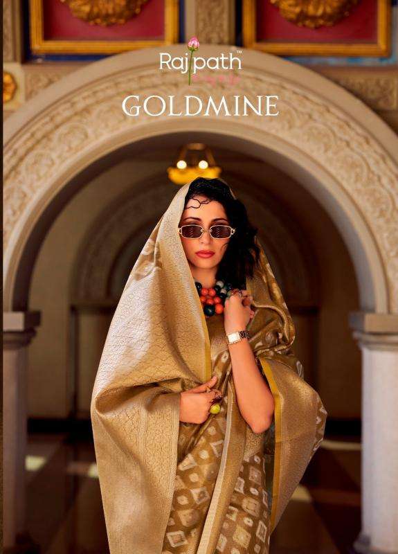 rajpath goldmine series 970001-970006 tissue silk wholesale saree in surat 