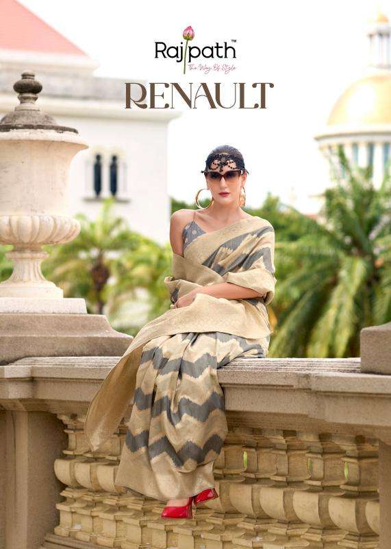 rajpath renault series 720001-720006 cotton linen silk wholesale saree in surat 