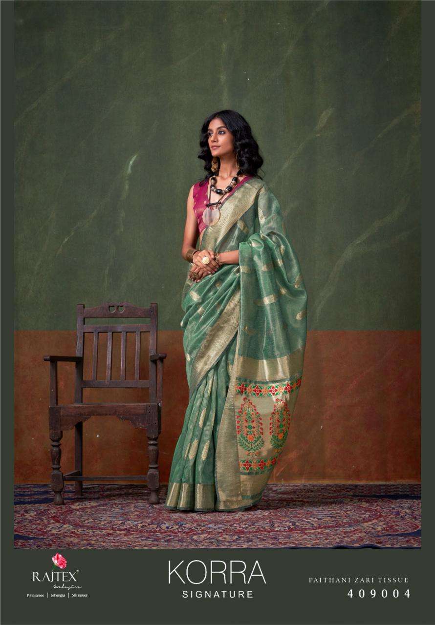 RAJTEX KORRA-SIGNATURE PAITHANI ZARI TISSUE wholesale saree in surat 