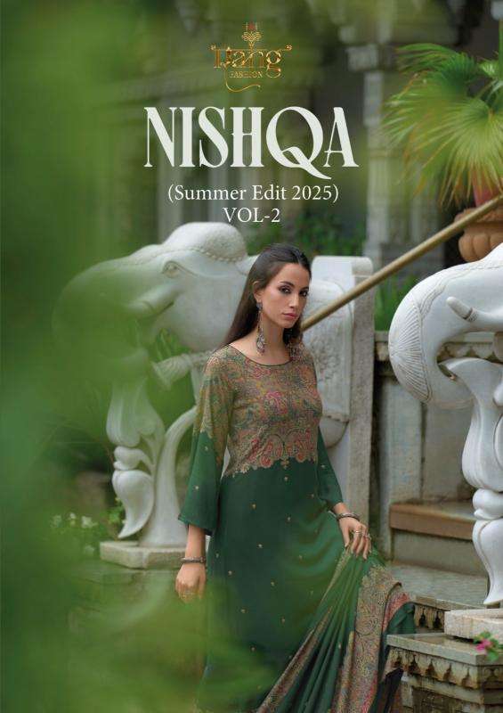 rang fashion nishqa vol 2 series 01-06 viscose muslin wholesale salwar kameez in surat