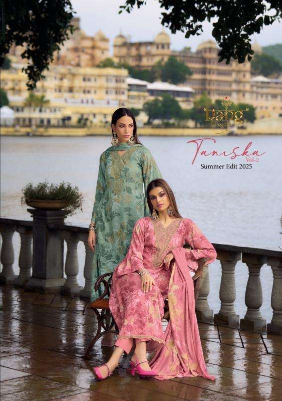 rang taniska vol 2 series 201-204 viscose muslin wholesale salwar kameez in surat