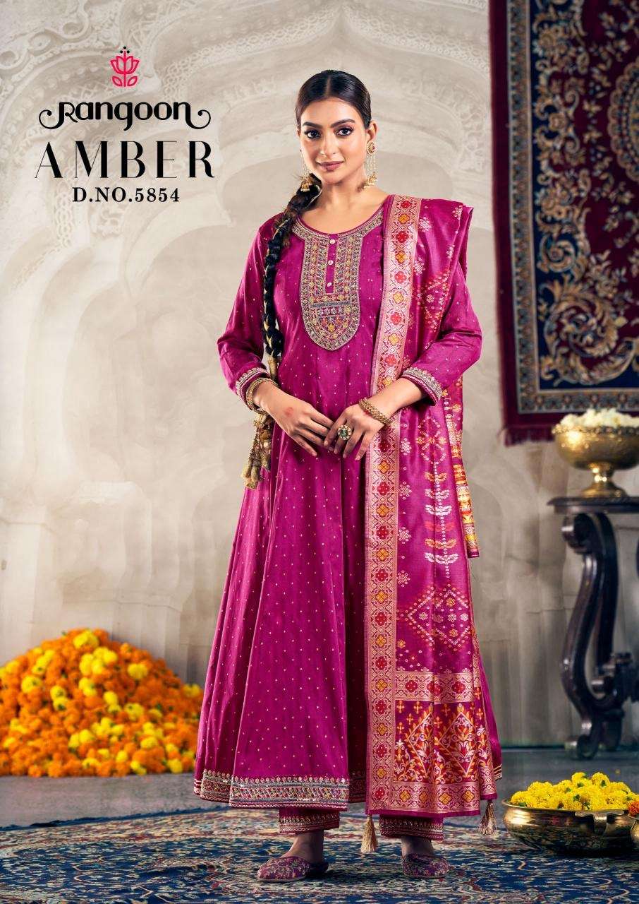 Rangoon amber series 5851-5854 dyed jacauard wholesale dress