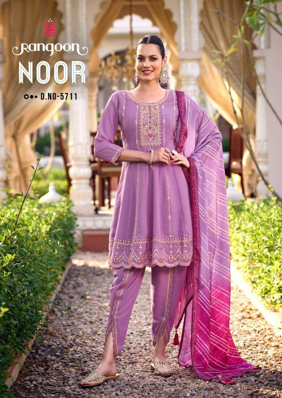 rangoon noor series 5711-5714 georgette wholesale salwar kameez in surat