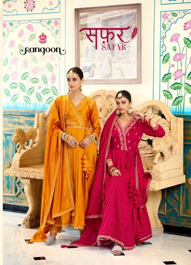 rangoon safar series 5781-5784 silk wholesale salwar kameez in surat 