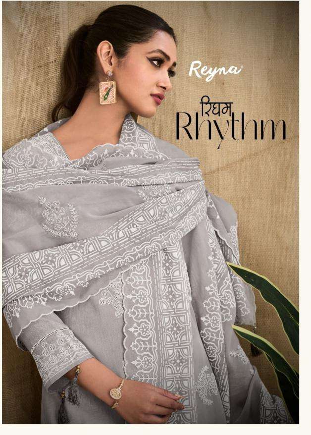 reyna rhythm series 10076-10079 linen wholesale salwar kameez in surat 