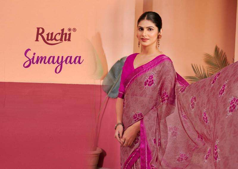 ruchi simayaa vol 28 series 39601-39603 chiffon wholesale saree in surat 