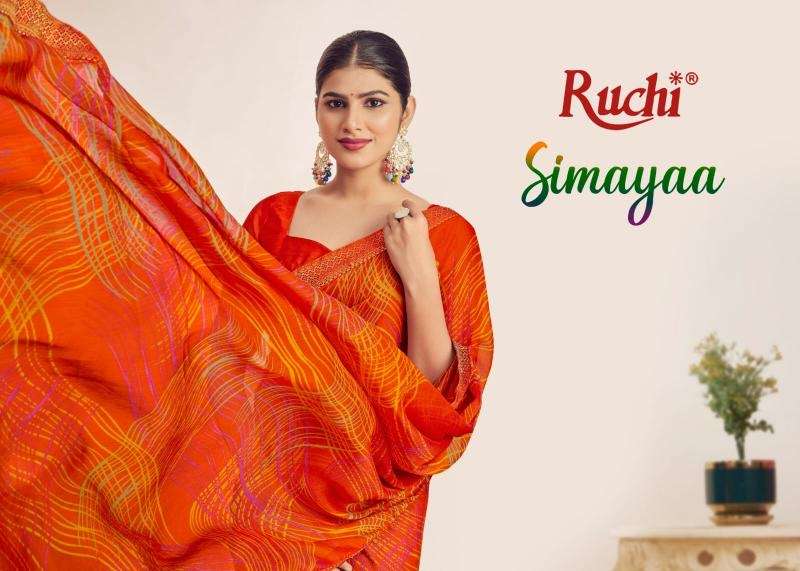 Ruchi simayaa vol 29 series 39501-39503 chiffon wholesale saree