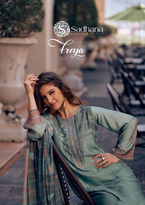 sadhana fashion freya series 11299-11304 muslin silk wholesale salwar kameez in surat 