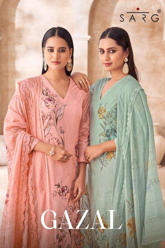 Sarg gazal cotton lawn wholesale salwar suit