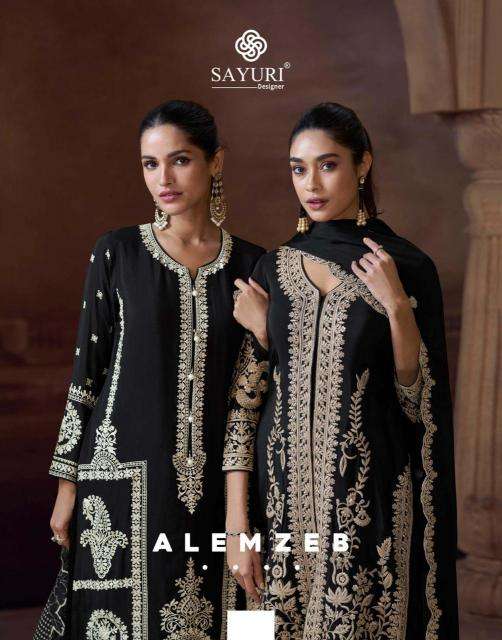 sayuri alemzeb series 5778-5781 CHINON SILK wholesale salwar kameez in surat 