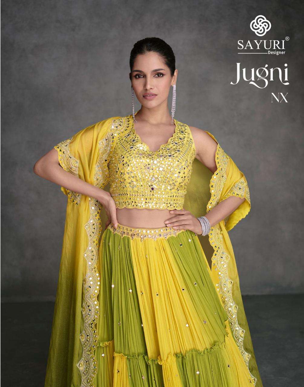 SAYURI JUGNI NX PREMIUM REAL GEROGETTE wholesale salwar kameez in surat 