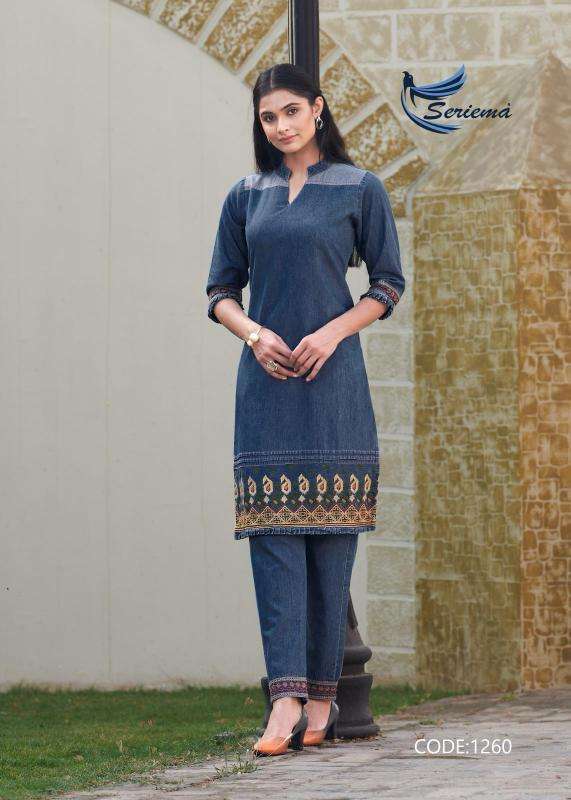 seriema kumb westin vol 2 series 1260-1265 Cotton Denim wholesale kurti in surat 