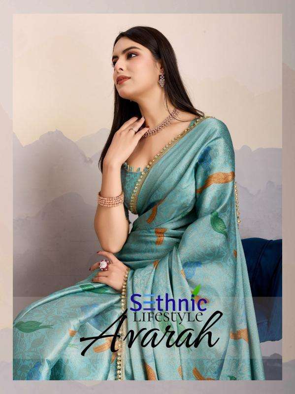 sethnic lifestyle avarah series 67001-67004 brocade silk wholesale saree in surat 