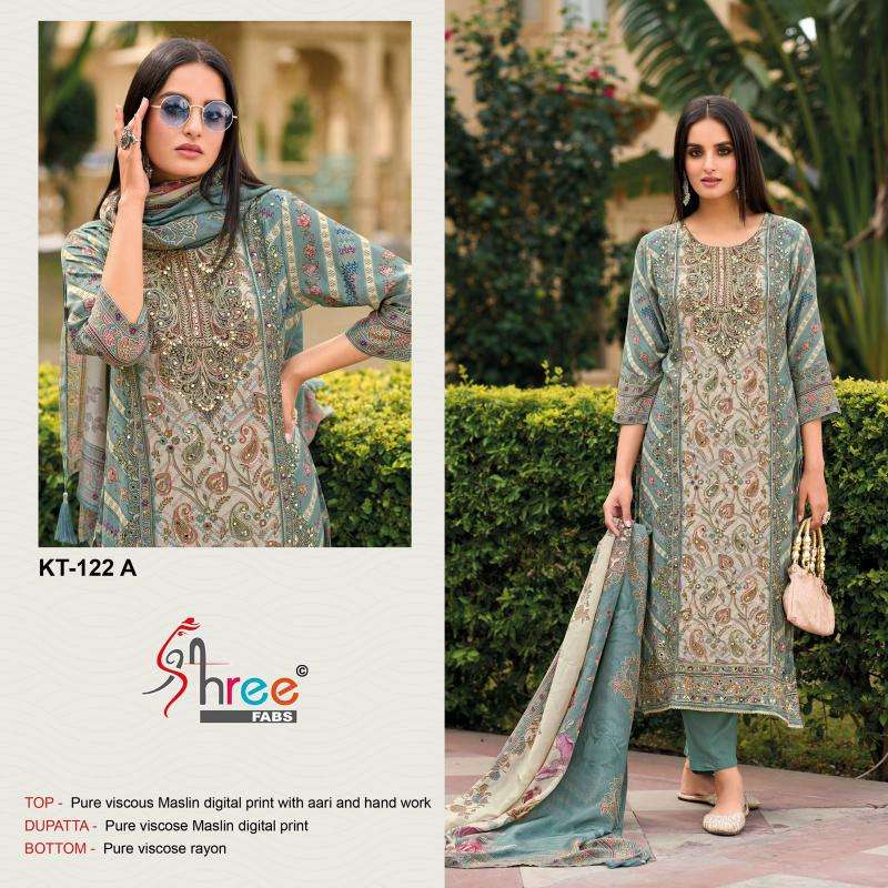 shree fabs kt 122 muslin wholesale salwar kameez in surat 