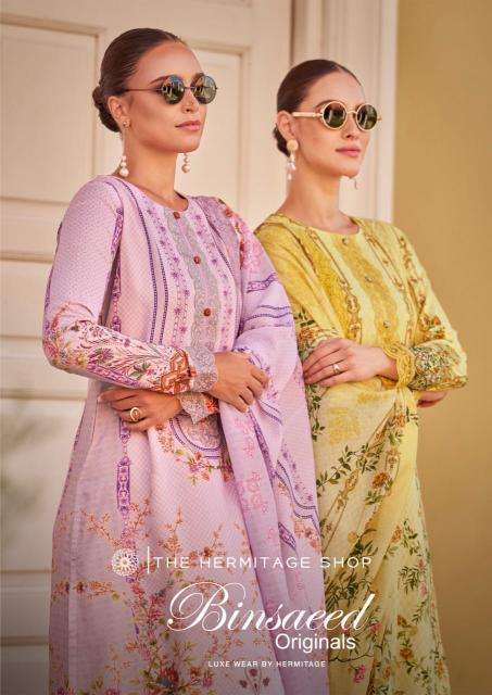 the hermitage binsaeed originals series 1001-1006 JAM SATIN wholesale salwar kameez in surat 