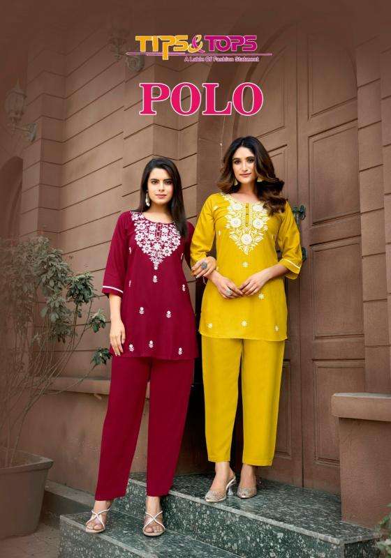 tips & tops polo series 1001-1006 rayon wholesale kurti in surat 