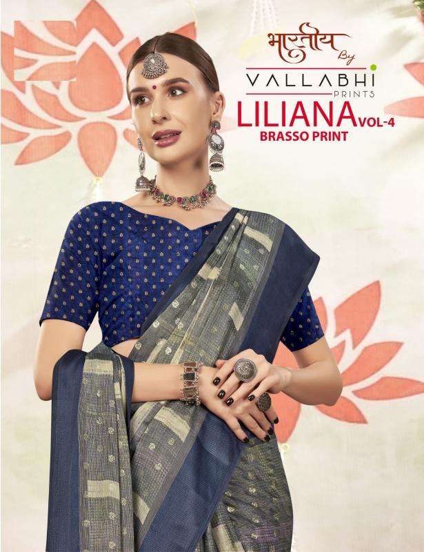 vallabhi prints liliana vol 4 series 30931-30936 brasso wholesale saree in surat 