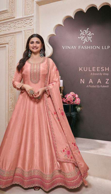 vinay kuleesh naaz series 73051-73054  moonga silk wholesale salwar kameez in surat 